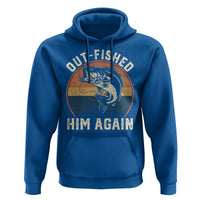 Funny Bass Fishing Hoodie Out Fished Him Again Fisherman Outdoor Adventure