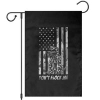 Rattlesnake Surveillance Camera US Flag Camo Graphic Garden Flag Dont Flock Me
