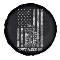 Rattlesnake Surveillance Camera US Flag Camo Graphic Spare Tire Cover Dont Flock Me