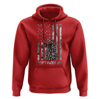 Rattlesnake Surveillance Camera US Flag Camo Graphic Hoodie Dont Flock Me