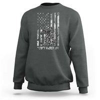 Rattlesnake Surveillance Camera US Flag Camo Graphic Sweatshirt Dont Flock Me