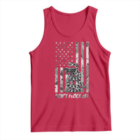 Rattlesnake Surveillance Camera US Flag Camo Graphic Tank Top Dont Flock Me