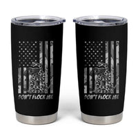 Rattlesnake Surveillance Camera US Flag Camo Graphic Tumbler Cup Dont Flock Me