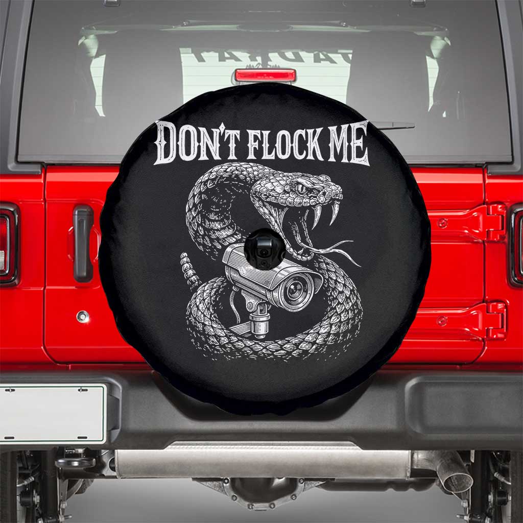 Anti Surveillance Camera Rattlesnake Spare Tire Cover Dont Flock Me