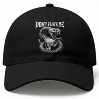 Anti Surveillance Camera Rattlesnake Baseball Cap Dont Flock Me