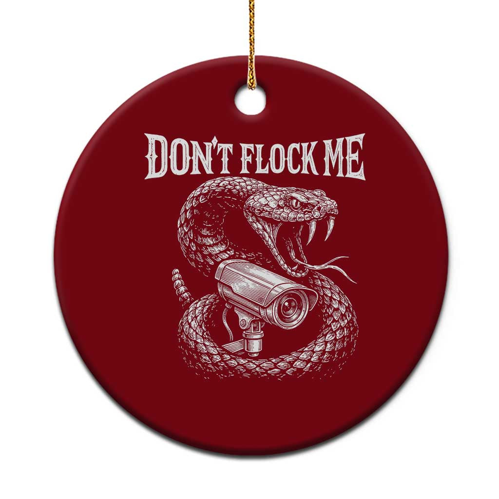 Anti Surveillance Camera Rattlesnake Ceramic Ornament Dont Flock Me