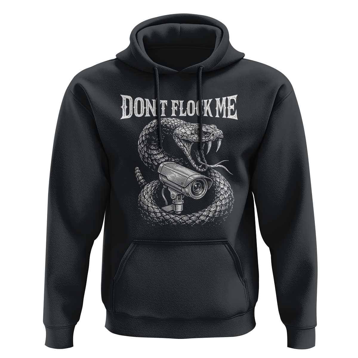 Anti Surveillance Camera Rattlesnake Hoodie Dont Flock Me