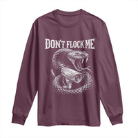 Anti Surveillance Camera Rattlesnake Long Sleeve Shirt Dont Flock Me