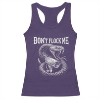 Anti Surveillance Camera Rattlesnake Racerback Tank Top Dont Flock Me