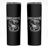 Anti Surveillance Camera Rattlesnake Skinny Tumbler Dont Flock Me
