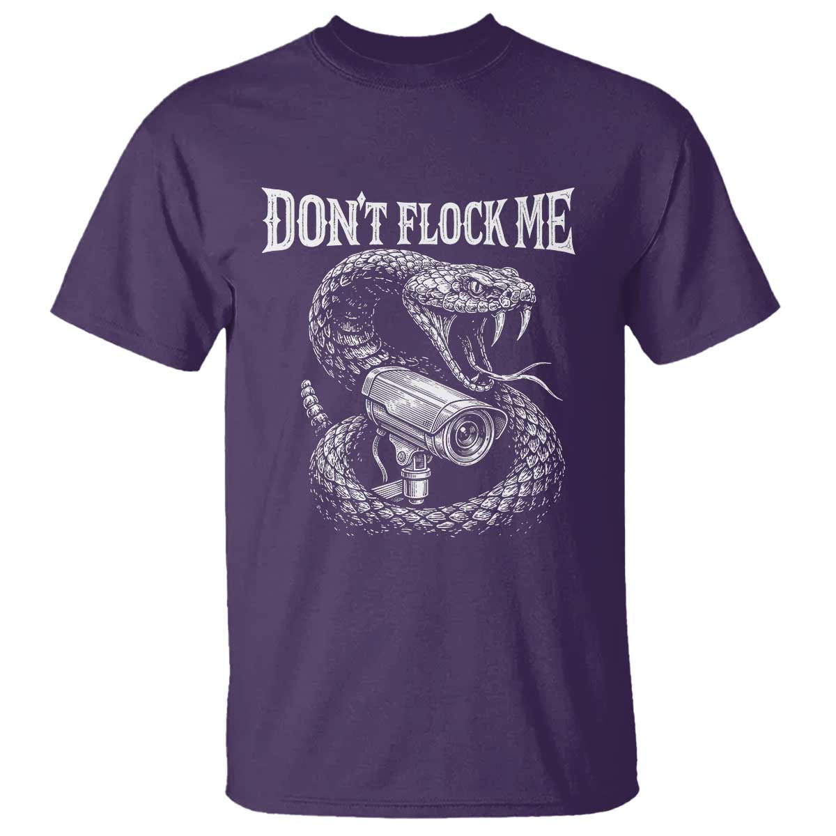 Anti Surveillance Camera Rattlesnake T Shirt Dont Flock Me