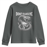 Anti Surveillance Camera Rattlesnake Youth Sweatshirt Dont Flock Me