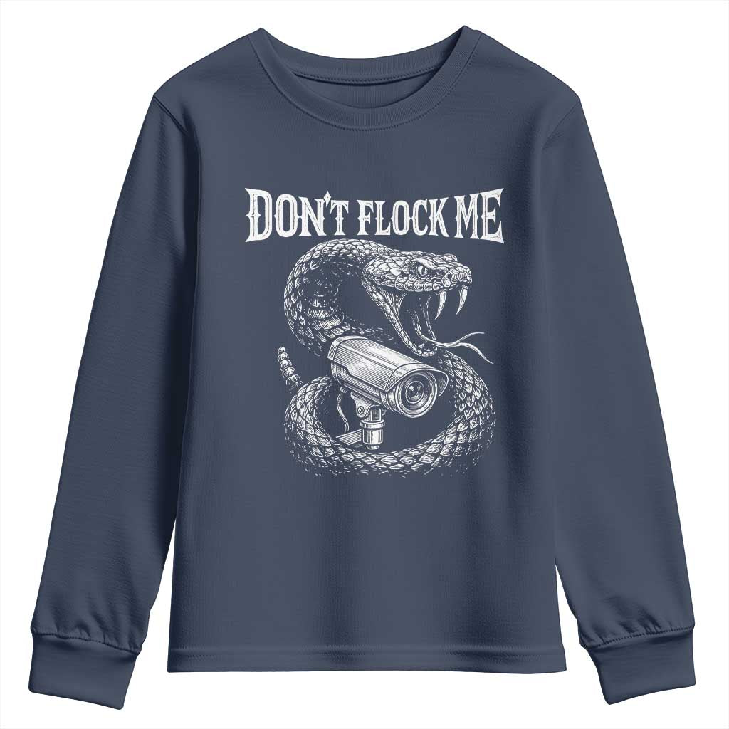Anti Surveillance Camera Rattlesnake Youth Sweatshirt Dont Flock Me
