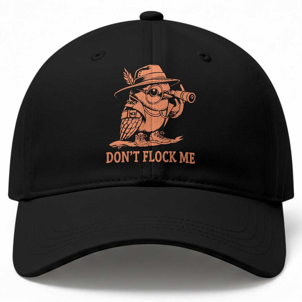 Funny Bird Watching Detective Birdwatcher Baseball Cap Dont Flock Me