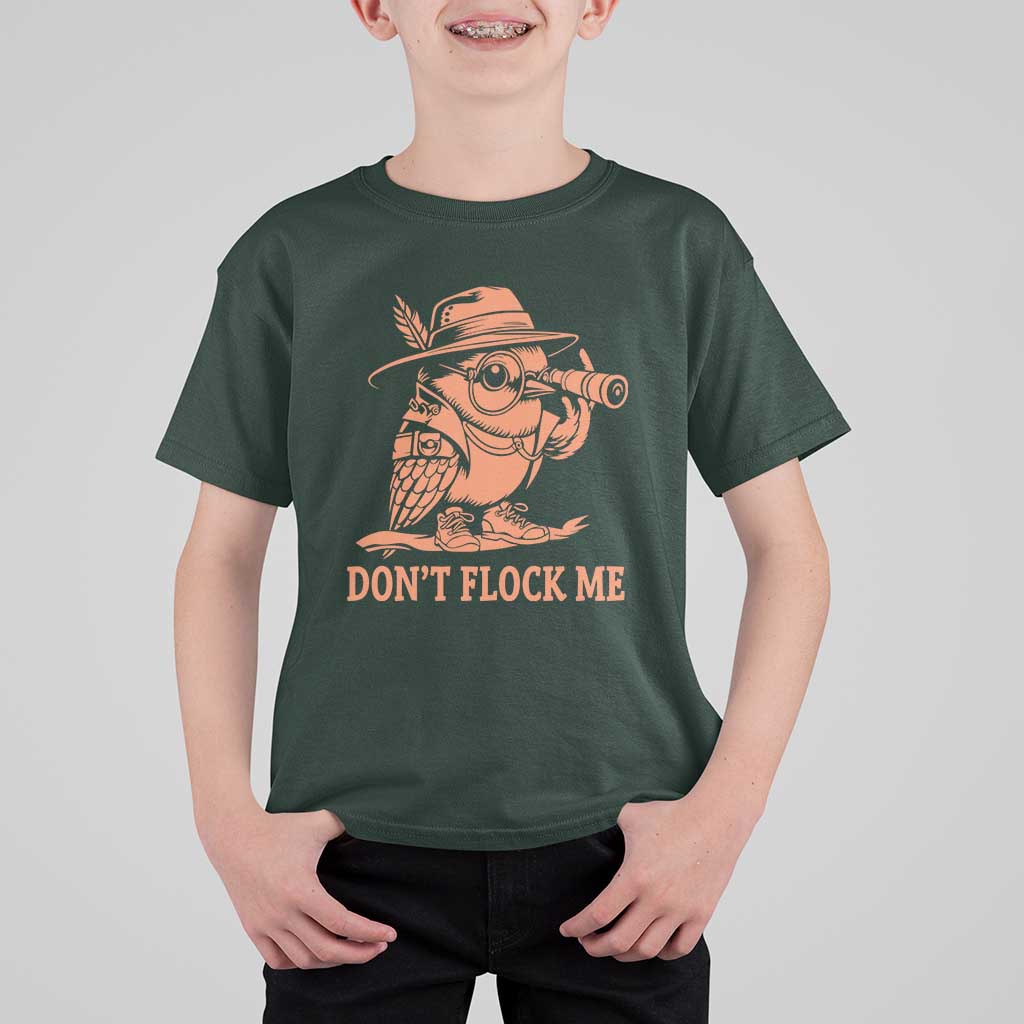 Funny Bird Watching Detective Birdwatcher T Shirt For Kid Dont Flock Me