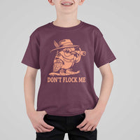 Funny Bird Watching Detective Birdwatcher T Shirt For Kid Dont Flock Me