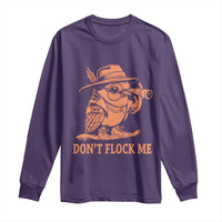Funny Bird Watching Detective Birdwatcher Long Sleeve Shirt Dont Flock Me