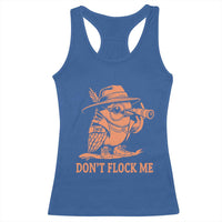 Funny Bird Watching Detective Birdwatcher Racerback Tank Top Dont Flock Me