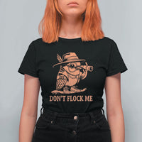 Funny Bird Watching Detective Birdwatcher T Shirt For Women Dont Flock Me