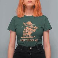 Funny Bird Watching Detective Birdwatcher T Shirt For Women Dont Flock Me