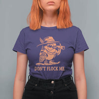 Funny Bird Watching Detective Birdwatcher T Shirt For Women Dont Flock Me