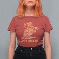 Funny Bird Watching Detective Birdwatcher T Shirt For Women Dont Flock Me