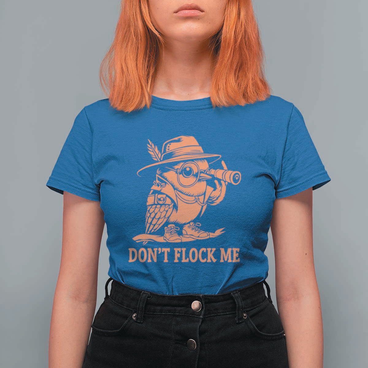 Funny Bird Watching Detective Birdwatcher T Shirt For Women Dont Flock Me