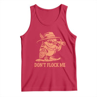 Funny Bird Watching Detective Birdwatcher Tank Top Dont Flock Me