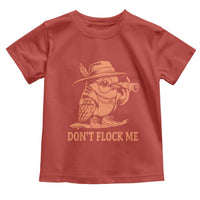 Funny Bird Watching Detective Birdwatcher Toddler T Shirt Dont Flock Me