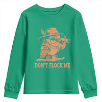 Funny Bird Watching Detective Birdwatcher Youth Sweatshirt Dont Flock Me