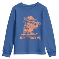 Funny Bird Watching Detective Birdwatcher Youth Sweatshirt Dont Flock Me