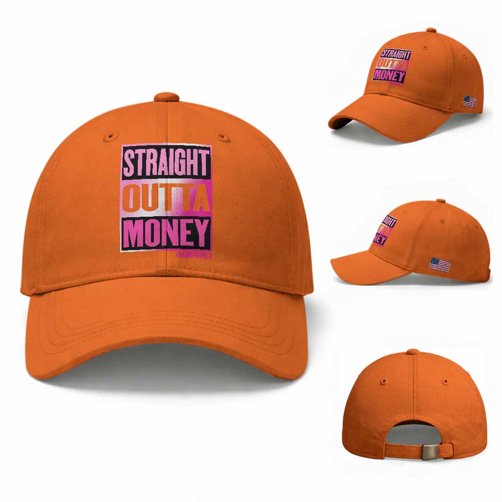 Funny Girl Dad Life Baseball Cap Broke Dad Out Of Money