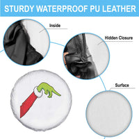 Funny Green Hand Basketball Pointing Meme Spare Tire Cover Christmas Holiday Gift