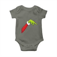 Funny Green Hand Basketball Pointing Meme Baby Onesie Christmas Holiday Gift