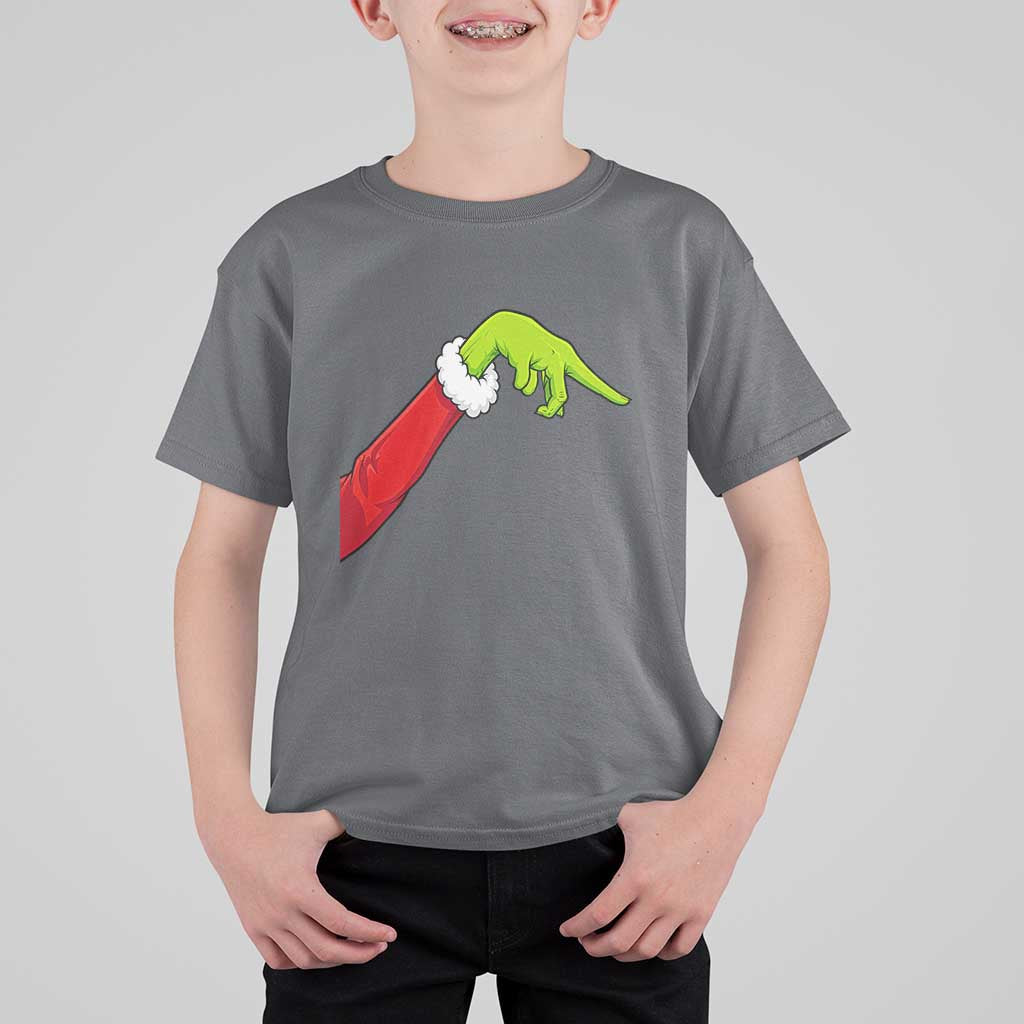 Funny Green Hand Basketball Pointing Meme T Shirt For Kid Christmas Holiday Gift