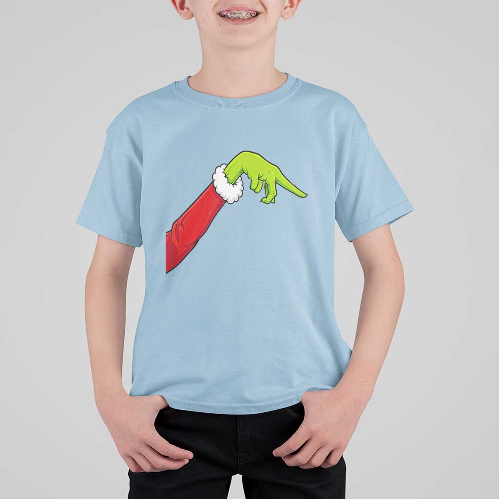 Funny Green Hand Basketball Pointing Meme T Shirt For Kid Christmas Holiday Gift