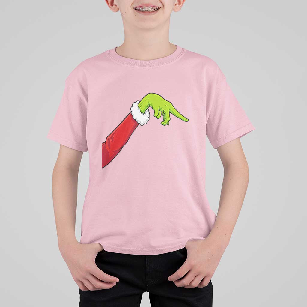 Funny Green Hand Basketball Pointing Meme T Shirt For Kid Christmas Holiday Gift