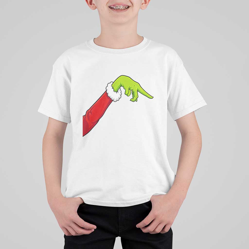 Funny Green Hand Basketball Pointing Meme T Shirt For Kid Christmas Holiday Gift