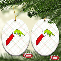 Funny Green Hand Basketball Pointing Meme Ceramic Ornament Christmas Holiday Gift