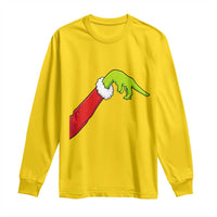 Funny Green Hand Basketball Pointing Meme Long Sleeve Shirt Christmas Holiday Gift