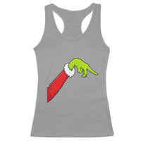 Funny Green Hand Basketball Pointing Meme Racerback Tank Top Christmas Holiday Gift