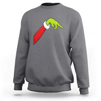 Funny Green Hand Basketball Pointing Meme Sweatshirt Christmas Holiday Gift