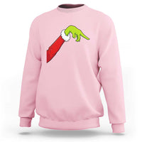 Funny Green Hand Basketball Pointing Meme Sweatshirt Christmas Holiday Gift