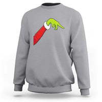 Funny Green Hand Basketball Pointing Meme Sweatshirt Christmas Holiday Gift