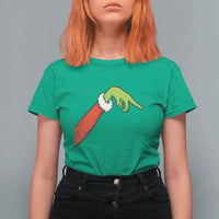 Funny Green Hand Basketball Pointing Meme T Shirt For Women Christmas Holiday Gift