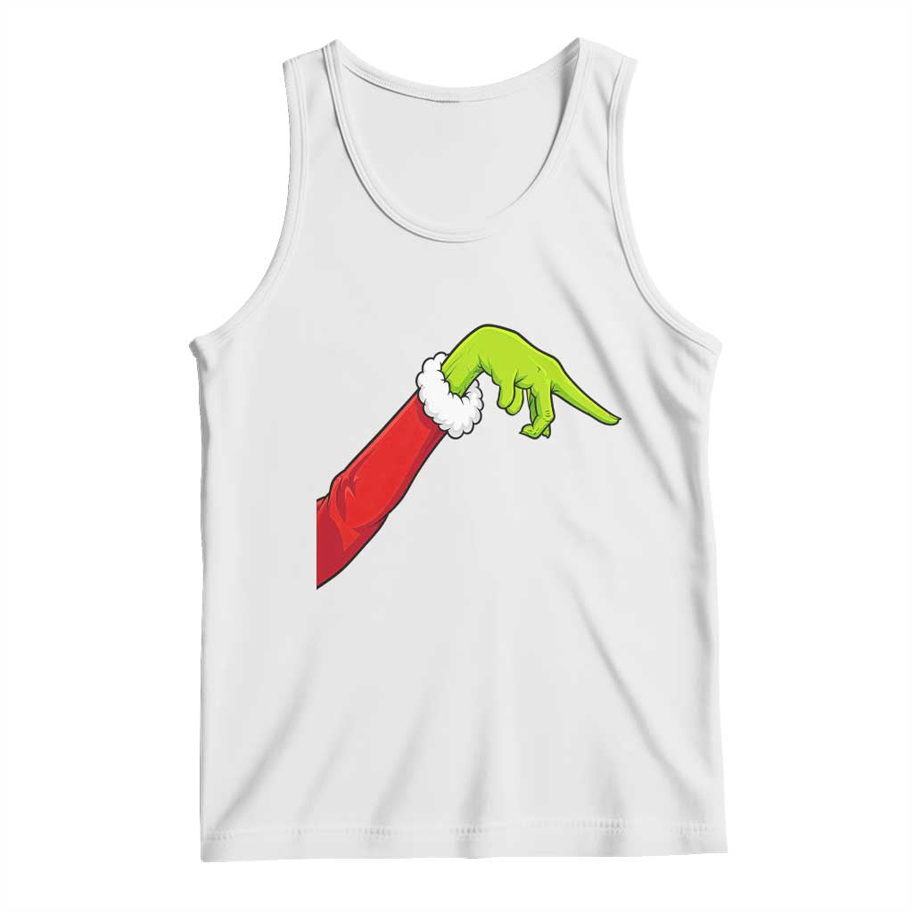 Funny Green Hand Basketball Pointing Meme Tank Top Christmas Holiday Gift