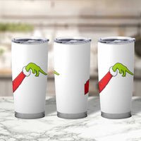 Funny Green Hand Basketball Pointing Meme Tumbler Cup Christmas Holiday Gift