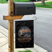 Yellowstone National Park Do Not Pet The Fluffy Cows Garden Flag Amusing Bison Encounter Campsite Toss