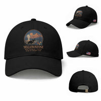 Yellowstone National Park Do Not Pet The Fluffy Cows Baseball Cap Amusing Bison Encounter Campsite Toss