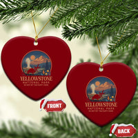 Yellowstone National Park Do Not Pet The Fluffy Cows Ceramic Ornament Amusing Bison Encounter Campsite Toss